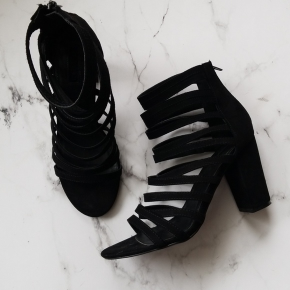 Forever 21 Shoes - 🔴4/20! Forever 21 Suede Strappy Heels